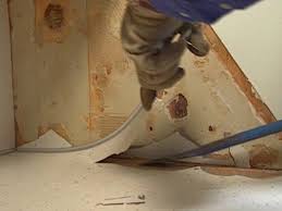 remove an old kitchen counter and sink