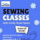 Sewing Classes with Emily event in Oceanside, CA
