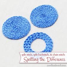 Do not forget to download the daily freebies at the website. What S The Difference Between Split Stitch Split Backstitch And Chain Stitch Can You Spot The Hand Embroidery Hand Embroidery Tutorial Embroidery Tutorials