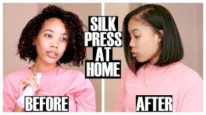 Choosing quality curl cleansers is paramount to the integrity of your branch optimistically shares there are many ways to hide the two dueling hair textures. How To Silk Press Your Hair At Home Adore Natural Me