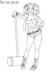 No response for harley quinn coloring pages online 4lil. Pin On Harley Quinn