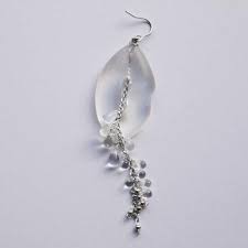 lip clear 方耳ピアス drop earrings jewelry earrings