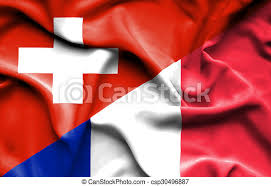 Les pays voisins de suisse et la longueur de leur frontière commune avec ce pays sont : Onduler Drapeau Suisse France Drapeau Ondulant France Canstock