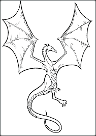 Simple knights and dragons coloring page to download for free. Flying Dragon Drawing Easy Dragon Coloring Pages Novocom Top