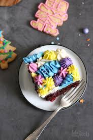 Sheet cakes may be made in any flavor, with chocolate and vanilla being the two most common. Floral Chocolate Sheet Cake Bake To The Roots