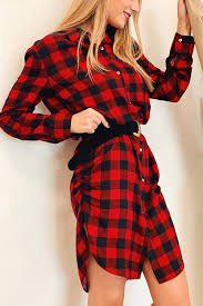 Subito a casa e in tutta sicurezza con ebay! Vicolo Vestito Camicia A Quadri Rosso E Nero Calibro Shop