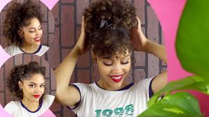 If you have curly hair then this hairstyle is made for you. 3 Retro Quick Bun Hairstyles For Curly Hair Youtube