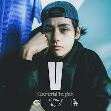 ⚡V to throw the Ceremonial first pitch at the Dodgers game in Los  Angeles‼️😯 V will step onto the mound at Dodger Stadium to deliver the  ceremonial first pitch when the