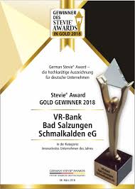 Aus vr bank neumünster wird vr bank zwischen den meeren. Stevie Awards 2018 Vr Bank Bad Salzungen Schmalkalden Eg