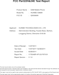HUAWEI G6609)FCC ...