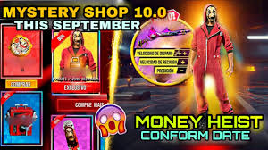 Free fire is the ultimate survival shooter game available on mobile. Mystery Shop 10 0 Free Fire New M1887 Event Money Heist Event Details Mr Utkal Gamer Youtube