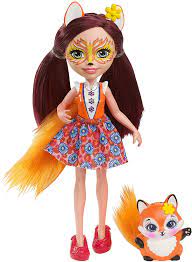 Enchantimals felicity fox doll & flick figure animal friends pet mattel. Amazon Com Enchantimals Felicity Fox Doll Toys Games