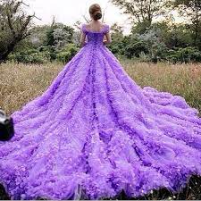 Real Gorgeous Purple Ball Gown Off The Shoulder Long Train Wedding Dress Wedding Dress Train Purple Wedding Gown Purple Ball Gown