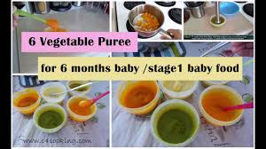 6 vegetable puree for 6 months baby stage 1 homemade baby food recipe 6 months babyfoodrecipe