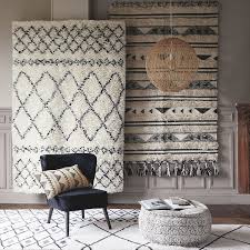 Tapis Berbere En Laine Et Coton 160x230 Maisons Du Monde Tapis Style Berbere Tapis Noir Et Blanc Tapis Blanc