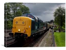 Large wall spaces benefit from coordinated wall art sets. Class 55 Deltic Canvas Prints Wall Art For Sale