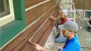 The chinking is still in place, but is deteriorating. Chinking Log Homes An Important Part Of Maintenance Edmunds And Company