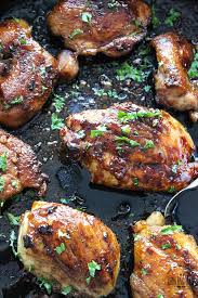 Honey Garlic Chicken Skillet Recipe Chicken Thights Recipes Honey Garlic Chicken Garlic Chicken