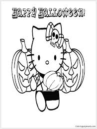 These lovely and funny printable craft activities are available for kids including witches coloring sheets, word puzzles, maze coloring pages Hello Kitty And Halloween Pumpkin Coloring Pages Halloween Coloring Pages Coloring Pages For Kids And Adults