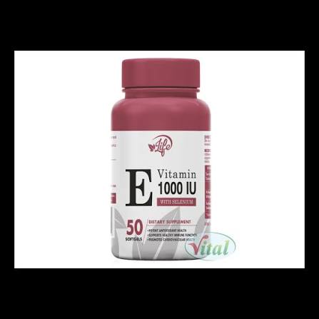 Vitamina E 1000 IU x 50 Softgel Life Health