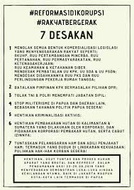 These three locations are highly divergent; Clarissa Goenawan On Twitter In General The Demonstrators Led By Students Have 7 Demands They Want The Government To Meet The List Of Demands Are Widely Available In Indonesian But I Don T See Any