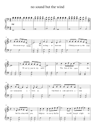 Ode to the west wind is an ode, written by percy bysshe shelley in 1819 in cascine wood near florence, italy. No Sound But The Wind Sheet Music For Piano Solo Musescore Com
