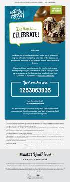 Personalized Birthday Email From Tasty Rewards Emailmarketing Email Marketing Birthday Restauran Birthday Email Birthday Card Design Personalized Birthday