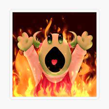 Fire Mona - Nanalan' Sticker for Sale by Daxtarity | Redbubble