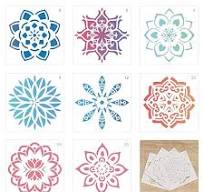 Mandala Stencils MEZOOM Mandala Dot Painting Templates Mandala Drawing  Tools for Wood,Airbrush,Wall,Canvas DIY Painting Decor Art Craft Projects  in ...