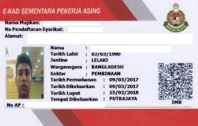 Penggajian pekerja asing yang boleh bekerja. Tiada Lanjutan Masa Tempoh Pendaftaran E Kad Sementara Pekerja Asing Kongsi Info