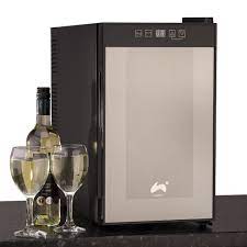 To level your cooler, adjust the front feet located at the bottom of the unit. Ovation Black Vertical 8 Bottle Thermoelectric Wine Cooler Fridge On Onbuy