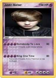 Sanity entertainment is australia's leading retailer of movies, tv shows, blu ray, gaming, music, books, pop vinyl and official merchandise. Justin Bieber Pokemon Card By Raikou1233 On Deviantart