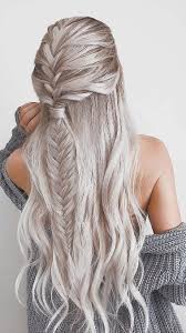 This is one of the best ways to give your hair length and tons of volume. 39 Trendy Messy Chic Braided Hairstyles Braids Long Hair Styles Braided Hairstyles Easy Hair Styles