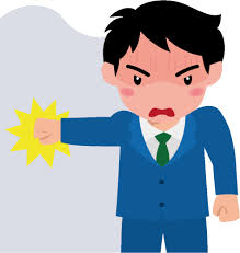 ビジソザのフリー素材｜喜怒哀楽イラスト（怒）-怒る会社員 | ビジソザ