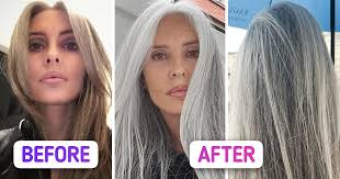 It Makes Me Look Younger,” a 55-Year-Old Model Ditched Hair Dye and Never  Looked Back