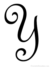 Get all 26 modern calligraphy letters free now! Printable Letter Y In Cursive Writing Cursive Letters Cursive Letters Fancy Stencils Printables