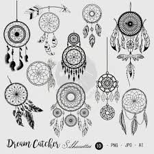 Black And White Dream Catcher Art Dreamcatcher Silhouettes Clipartdreamcatcher Etsy Dream Catcher Tattoo Small Dream Catcher Tattoo Dream Catcher Tattoo Design
