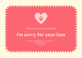 Maybe you would like to learn more about one of these? Free Printable Customizable Pet Sympathy Card Templates Canva