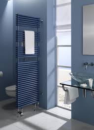 Bad Wande Blau Rauchblau Bodenfliesen Grau Waschtisch Glas Aufsatzwaschbecken Glas Heizkorper Als Trennwand Fen Dekoration Badezimmer Badezimmer Bad Wand