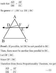 Basic Proportionality Theorem Or Thales Theorem A Plus Topper Theorems Basic Proportion