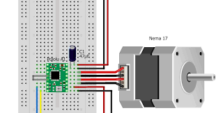 Ansteuerung Eines Stepper Motors Mit Einem Arduino Control Of A Stepper Motor With An Arduino Elektroinstallation Selber Machen Arduino Schrittmotor