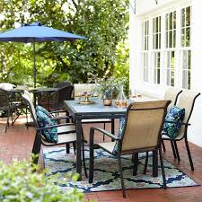 Style Selections Pelham Bay 7 Piece Patio Dining Set At Lowes Com In 2020 Bistro Table Outdoor Patio Dining Patio