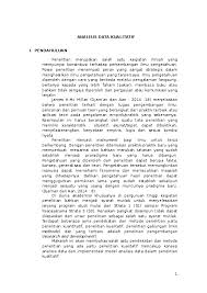 Dalam metode penelitian kualitatif, teori yang namun metodoe kualitatif ini menggunakan pola berfikir induktif yang bersifat generating theory jadi. Doc Analisis Data Kualitatif Salmilah Saleh Academia Edu