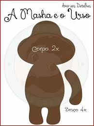 Masa Ve Koca Ayi Feltro Oyuncak Desenler