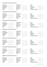 Click here for an example of scrambled words. English Esl Word Jumble Worksheets Most Downloaded 7 Results