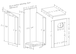 I rip to 8 side side if not 9 1/4 bottom back front inside 15 degree cut lumber: Black Bellied Whistling Duck House 70birds Birdhouse Plans