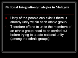Malaysia started its journey towards sustainable development in the 1970s, when the new economic policy (nep) to eradicate poverty and restructure societal imbalances was chart 1 shows some of the achievements thus far. Ppt The Strives Towards Unity And National Integration Powerpoint Presentation Id 667233