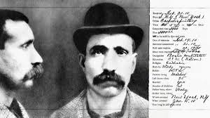 Born in Corleone, Sicily, May 1867, Giuseppe "The Clutch Hand" Morello,  arrested for counterfeiting January 15,1910. Sentenced to fifteen years  February 19,1910. Released from Atlanta Federal pen 1920. Assassinated by  members of