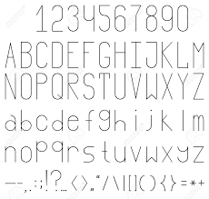 Lettering alphabet · cool fonts. A Full Set Of Uppercase And Lowercase Letters Of The Latin Font As Well As Numbers And Punctuation Royalty Free Cliparts Vectors And Stock Illustration Image 37816768
