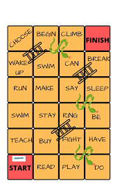 Juegos educativos online gratis te toca a la oca. Snakes And Ladders Past Simple Serpientes Y Escaleras Escalera En Ingles Serpientes Y Escaleras Juego